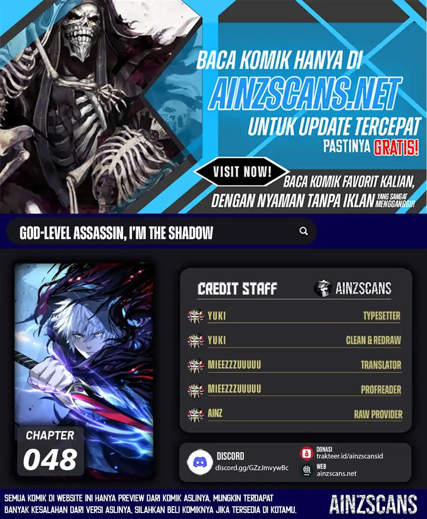 Read God-level Assassin, I’m the Shadow ID Manga Online