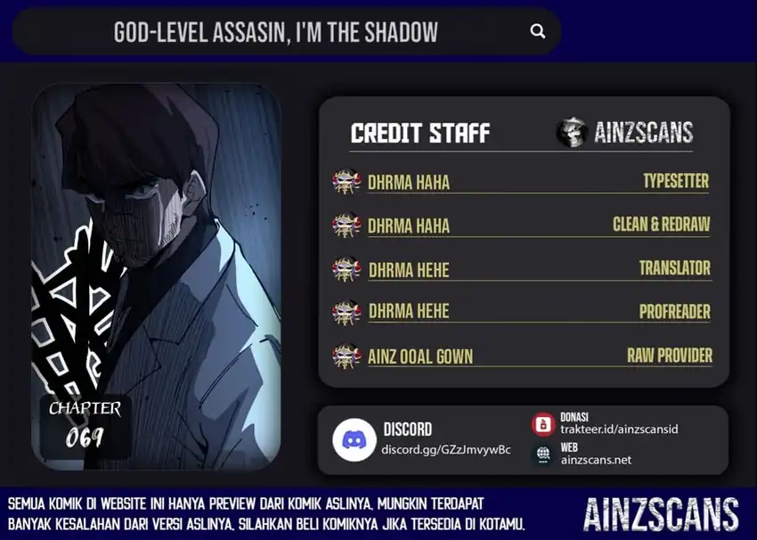 Read God-level Assassin, I’m the Shadow ID Manga Online
