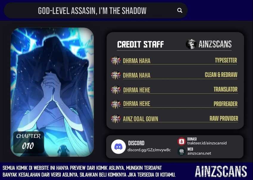 Read God-level Assassin, I’m the Shadow ID Manga Online