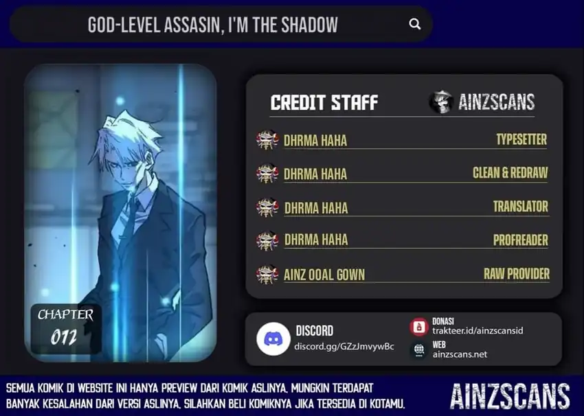Read God-level Assassin, I’m the Shadow ID Manga Online