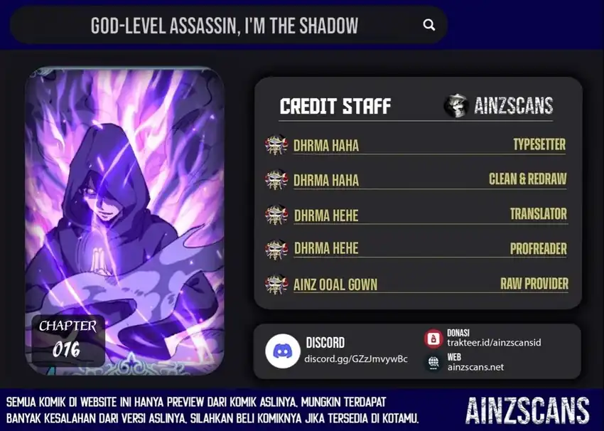 Read God-level Assassin, I’m the Shadow ID Manga Online