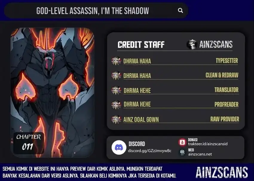 Read God-level Assassin, I’m the Shadow ID Manga Online