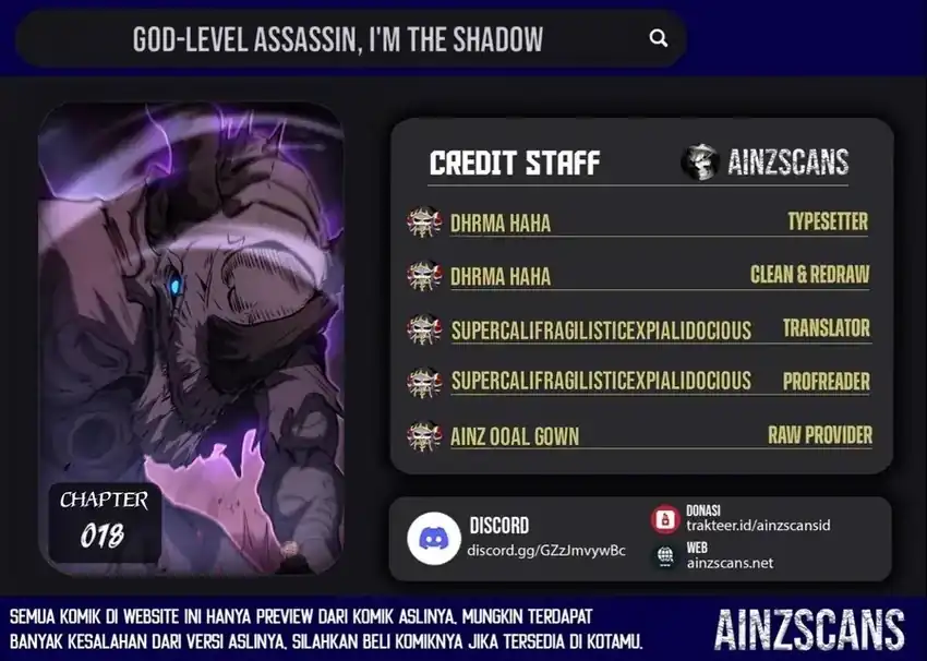 Read God-level Assassin, I’m the Shadow ID Manga Online