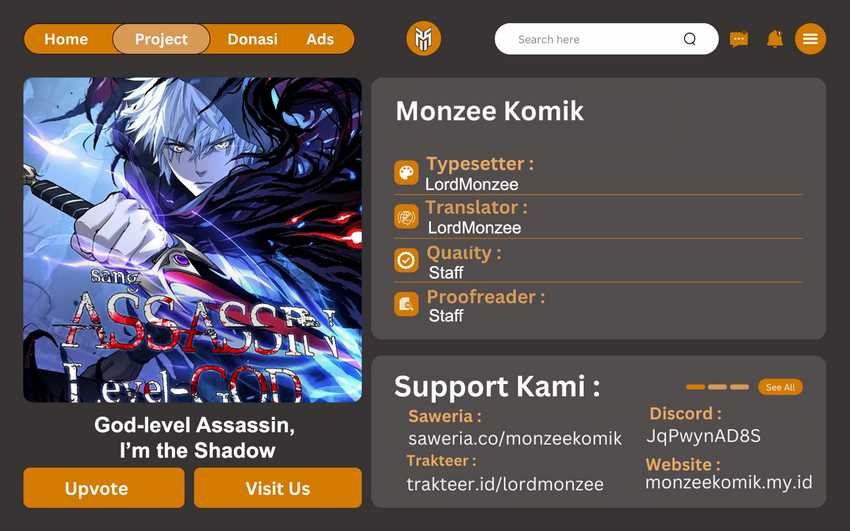 Read God-level Assassin, I’m the Shadow ID Manga Online