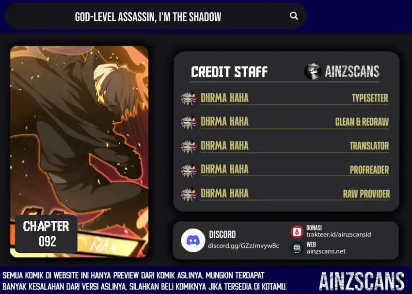 Read God-level Assassin, I’m the Shadow ID Manga Online