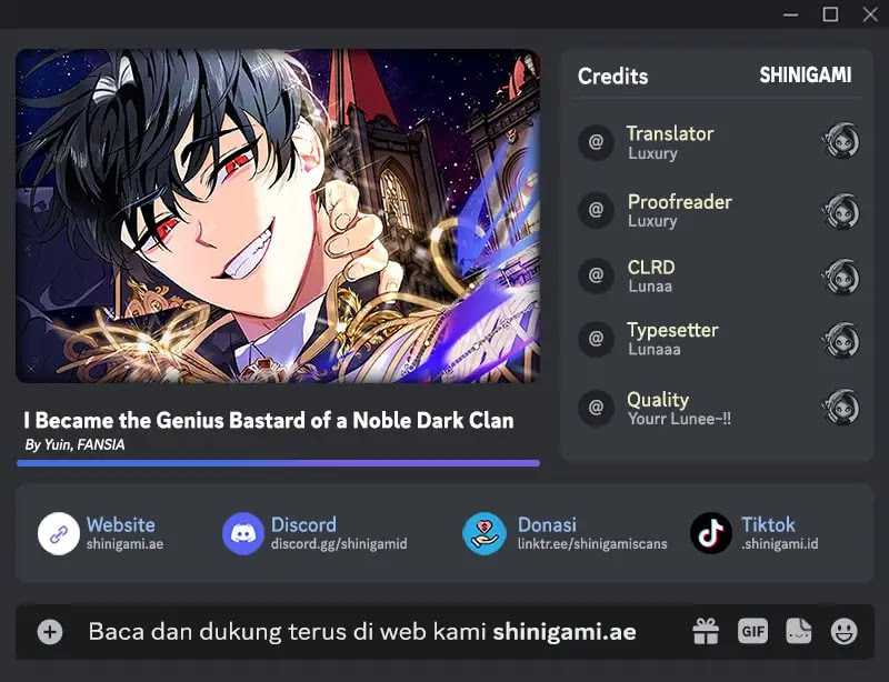 Read I Became The Genius Bastard Of A Noble Dark Clan ID Manga Online