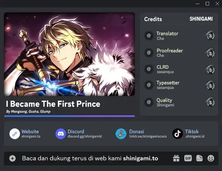 Read I Became the First Prince- Legend of Sword's Song ID Manga Online