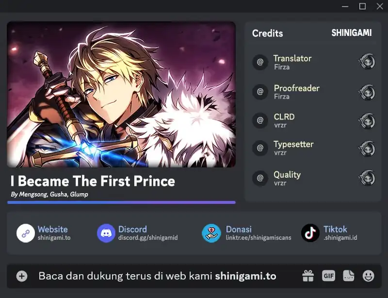 Read I Became the First Prince- Legend of Sword's Song ID Manga Online