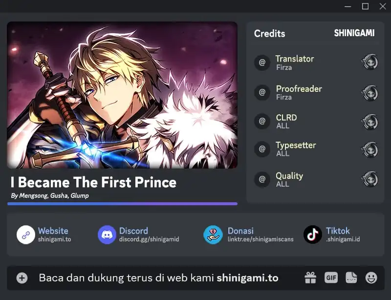Read I Became the First Prince- Legend of Sword's Song ID Manga Online