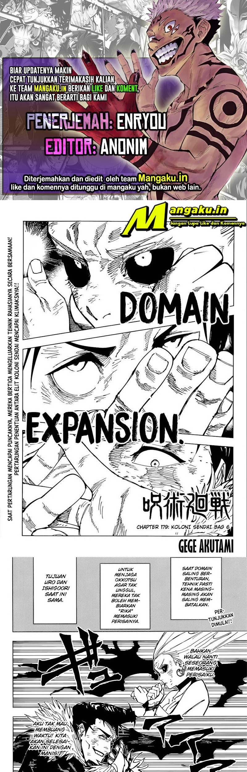 Read Jujutsu Kaisen (ID) Manga Online
