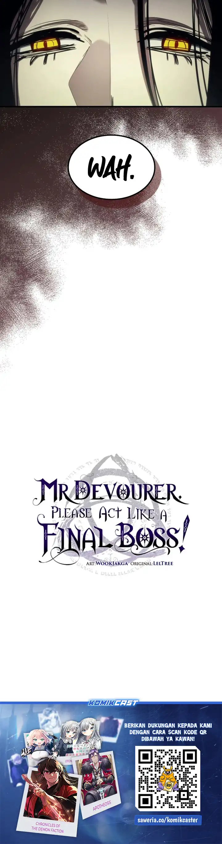 Read Mr Devourer, Please Act Like a Final Boss ID Manga Online