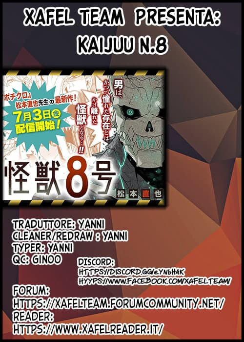 Read Kaiju No. 8 IT Manga Online